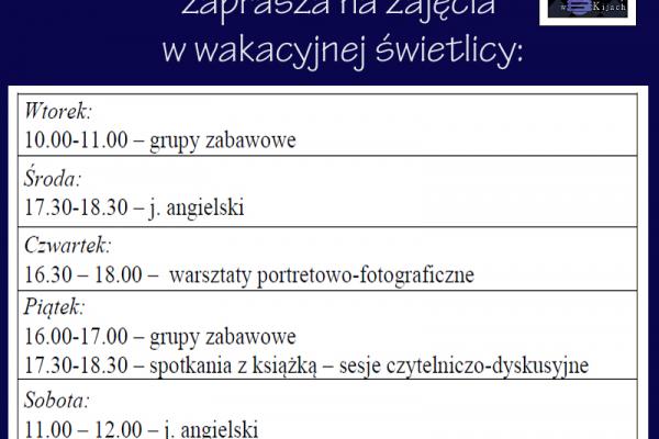 Wakacyjna świetlica