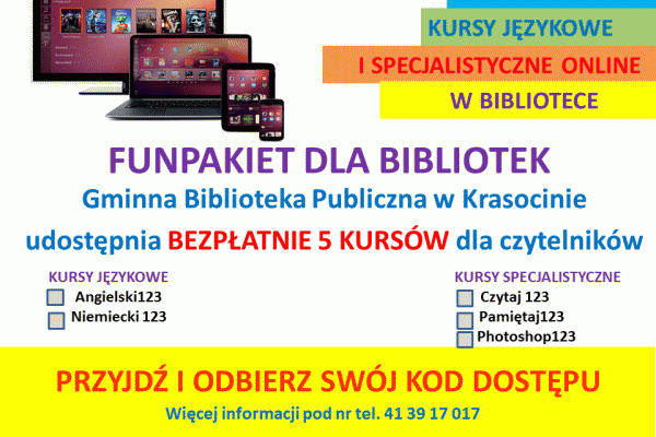 Darmowe kursy on-line w Krasocinie