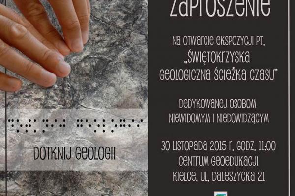 Świętokrzyska geologia dostępna dla niewidomych