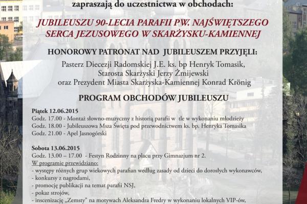 Jubileusz 90-lecia parafii pw. NSJ