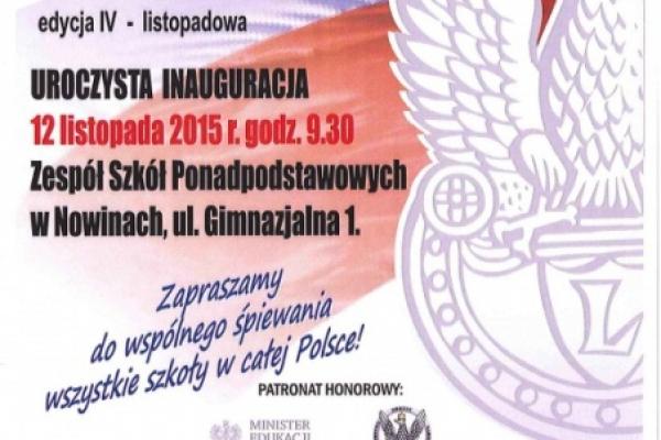 Patriotyczne śpiewy na szkolnych przerwach