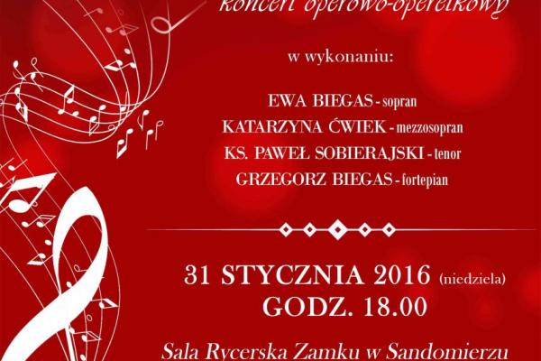 Koncert operowo-operetkowy w Sandomierzu