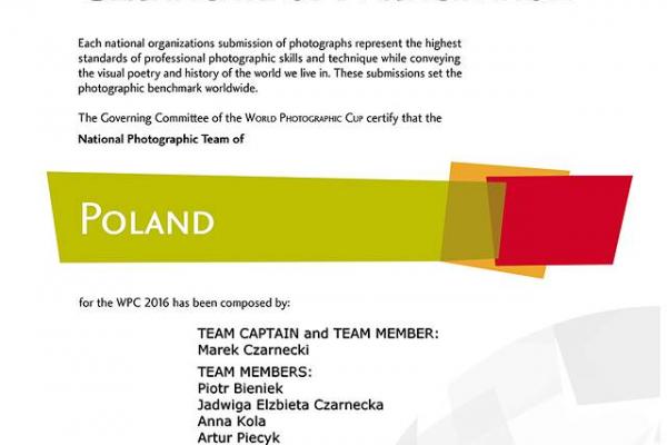 Świętokrzyscy twórcy na World Photographic Cup 2016
