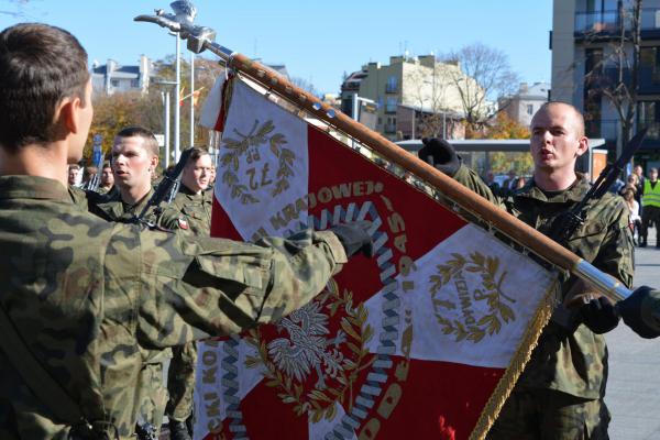 Przysięga żołnierzy 10.Świętokrzyskiej Brygady Obrony Terytorialnej w WDK