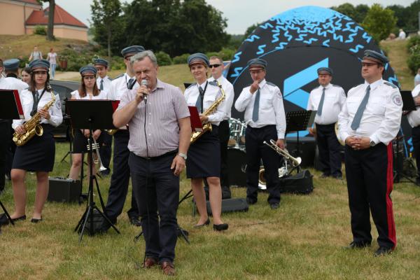 Koncert Marszałkowskiej Orkiestry Dętej w Podzamczu Chęcińskim