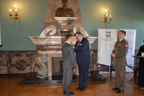 Premiera portalu www.piłsudski-pisma.online w WDK w Kielcach. Wręczenie medali Pro Bono Poloniae i Pro Patria  - Fot.: Inga Pamuła (PIK) 
