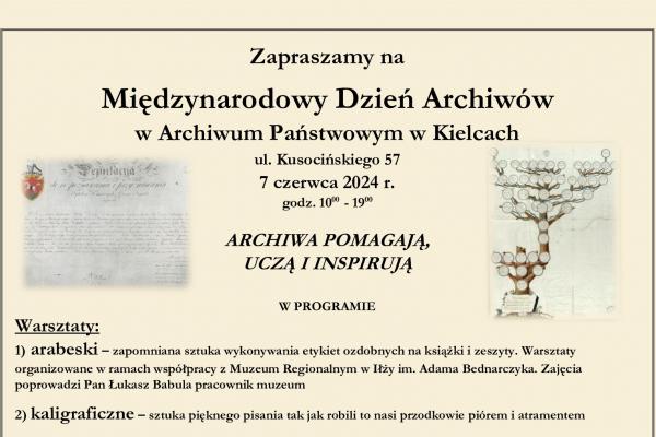 Międzynarodowy Dzień Archiwów w Archiwum Państwowym w Kielcach