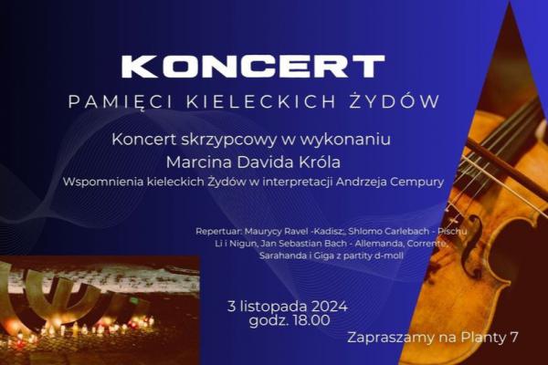 Koncert skrzypcowy pamięci kieleckich Żydów 