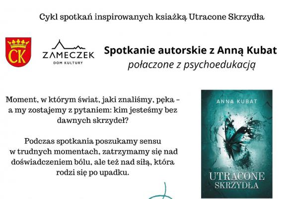 „Utracone Skrzydła” – spotkanie autorskie z Anną Kubat
