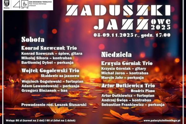 Zaduszki Jazzowe 2025 w Pałacyku Zielińskiego