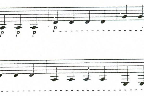  Notacja nutowa - ćwiczenia na pustych Ćw. 3