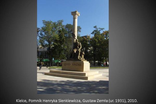 Pomniki w Kielcach - Prezentacja dr. Piotra Rosińskiego