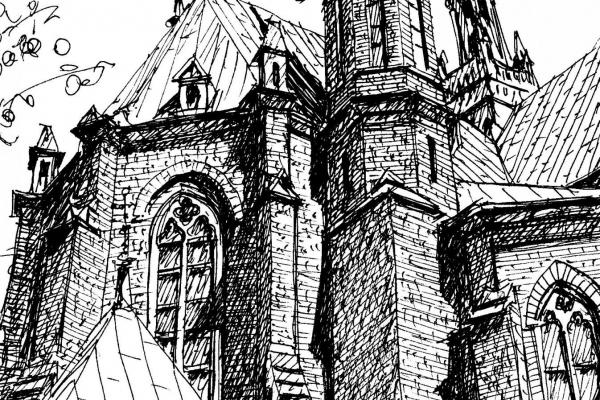 Kościół św. Krzyża - Rycina - Roman Mirowski