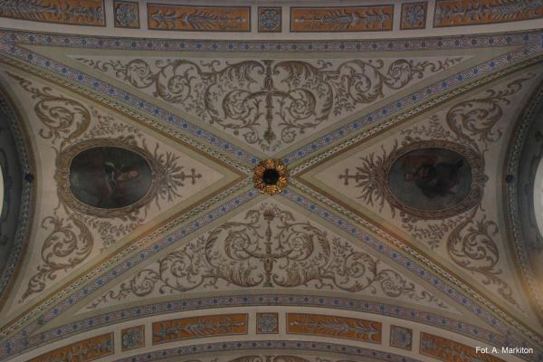 Kościół św. Wojciecha - Polichromia sklepienia prezbiterium - Fot. Agnieszka Markiton