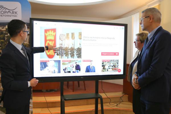 Prezentacja nowej strony Miasta Kielce. - Fot.: UM Kielce