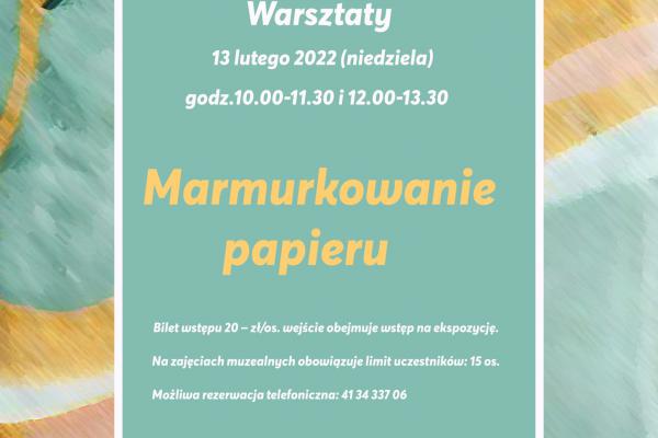 13.02. / Muzeum Zabawek i Zabawy w Kielcach zaprasza na warsztaty plastyczne.