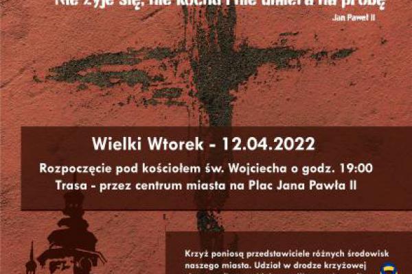 W Wielki Wtorek, 12 kwietnia, o godz. 19.00 ulicami Kielc przejdzie Droga Krzyżowa.