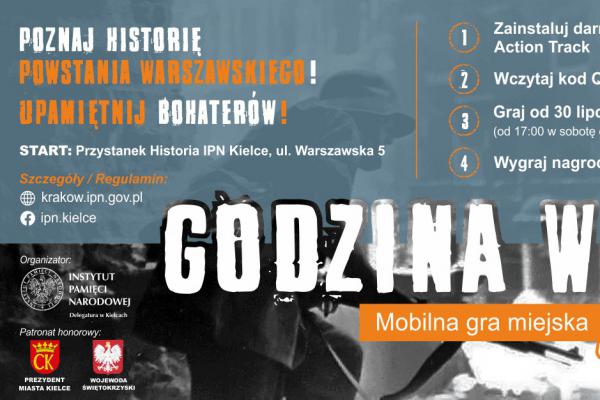 Interaktywna gra miejska GODZINA W w rocznicę Powstania Warszawskiego