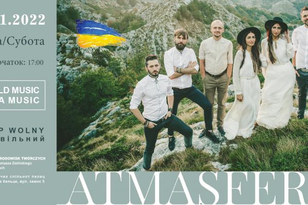 12.11. | Koncert ukraińskiego zespołu folkowego ATMASFERA