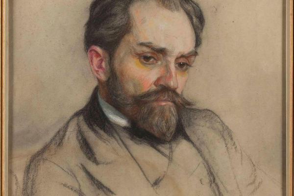 Portret Stefana Żeromskiego. - Aut.: Kazimierz Mordasewicz - cyfrowe.mnw.art.pl, Domena publiczna, https://commons.wikimedia.org/