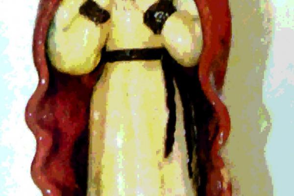 Chrystus w czerwonej szacie - Praca z kolekcji Galerii Sztuki Ludowej Wojewódzkiego Domu Kultury w Kielcach