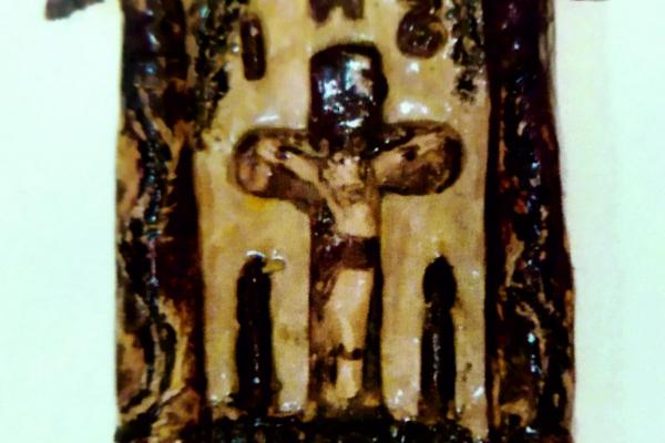 Kapliczka Chrystus na Krzyżu - Praca z kolekcji Galerii Sztuki Ludowej Wojewódzkiego Domu Kultury w Kielcach