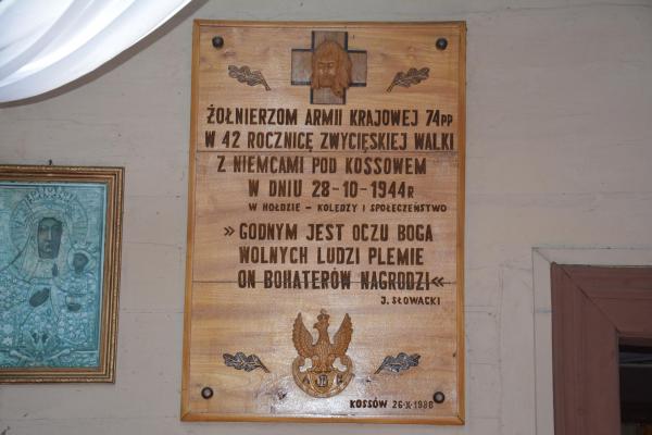 Tablica pamiątkowa - Fot. Agnieszka Markiton