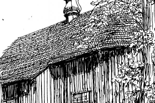 Kościół - Rycina Romana Mirowskiego