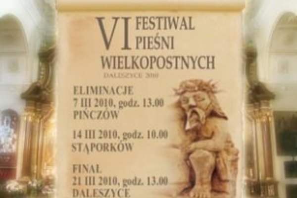 VI Festiwal Pieśni Wielkopostnych - zaproszenie