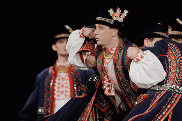 Ludowa kartka świąteczna