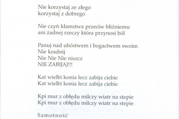 Pieśni - Henryk Jachimowski - Jesteś dzieckiem świata