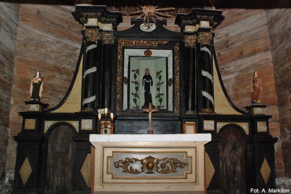 Kościółek św. Leonarda - Późnobarokowy ołtarz główny