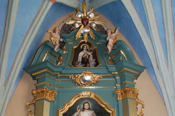 Kościół p.w. św. Trójcy w Jędrzejowie - Kaplica południowa nakryta sklepieniem siatkowym