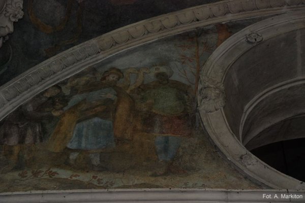Kaplica Firlejów w Bejscach - Jedna z polichromii w kaplicy