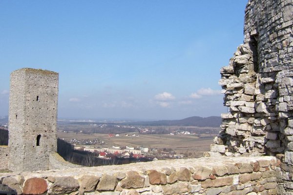 Zamek w Chęcinach - Widok z zamku górnego