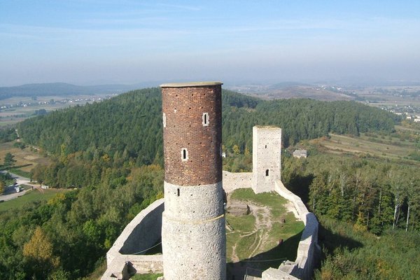 Zamek w Chęcinach - Widok z wieży będącej strażnicą