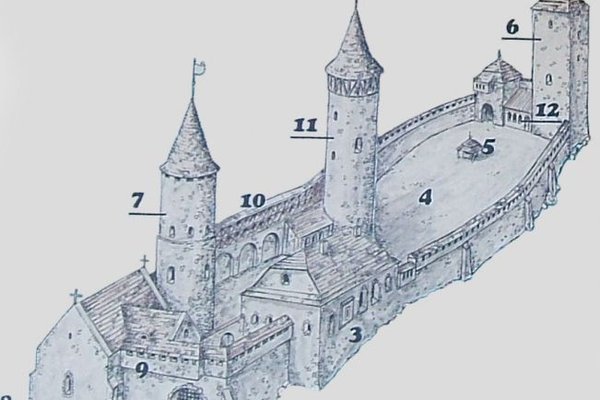 Zamek w Chęcinach - Plan zamku
