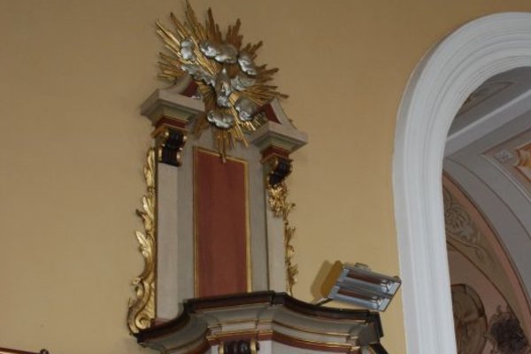 Kościół parafialny  w Kazimierzy Wielkiej - Ambona