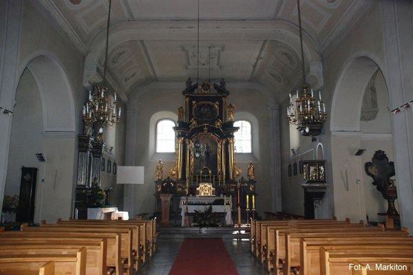 Sobków - Kościół Parafialny - Nawa główna