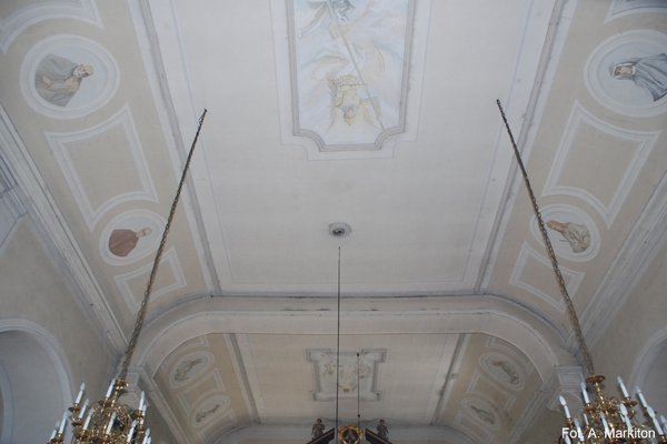 Sobków - Kościół Parafialny - Płaski strop