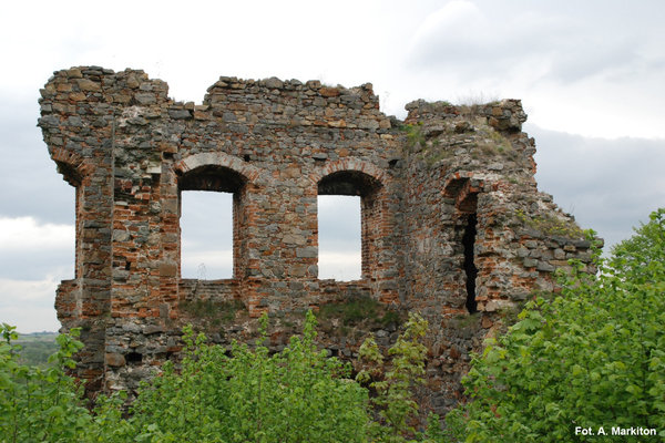 Międzygórz - Zamek - Fragment pomieszczenia piętra w układzie jednotraktowym