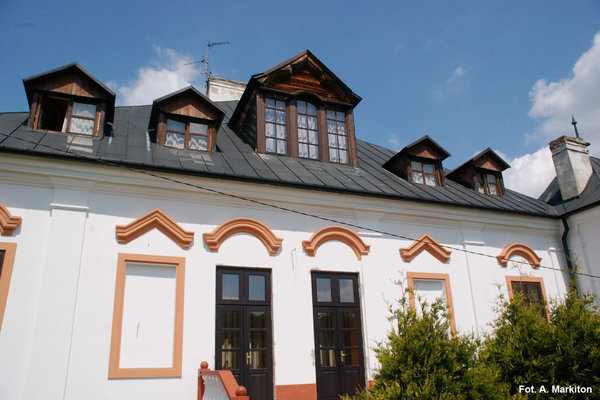 Pałac w Czyżowie Szlacheckim - Lukarny w dachu od strony południowej.