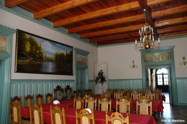 Pałac w Czyżowie Szlacheckim - Sala na osi korpusu głównego od strony ogrodu.