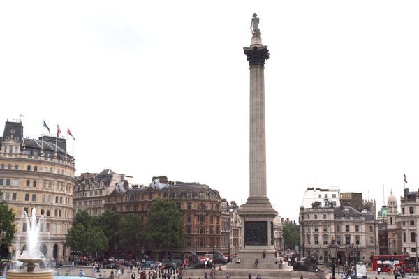 Trafalgar Squre  - na kolumnie pomnik Nelsona
Fot. Małgorzata Kaczmarek