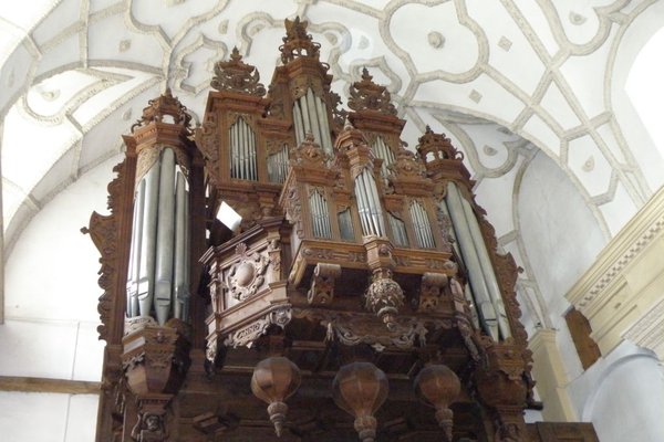 Drewniane organy w kościel farnym - Organy pochodzą z 1620 roku. Fot. Edyta Ruszkowska