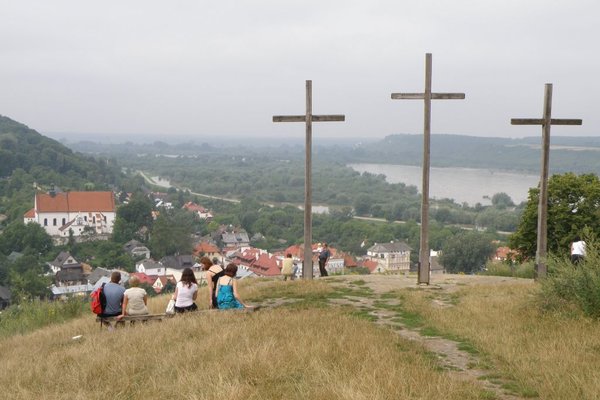 Góra Trzech Krzyży - Stanowi punkt widokowy na Kazimierz i przełom Wisły. Fot. Edyta Ruszkowska