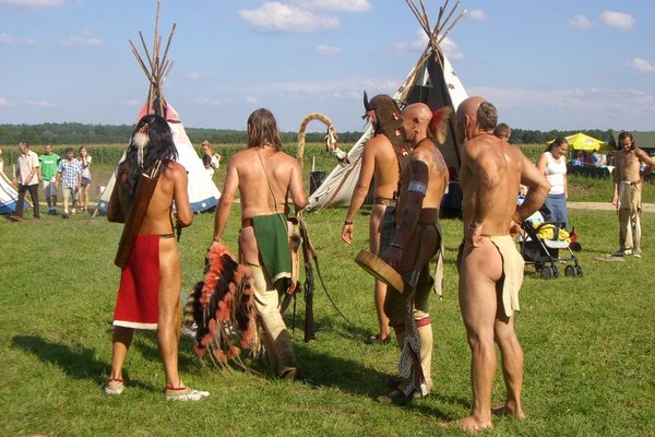 Dziki Zachód w Kurozwękach - Indianie byli główną atrakcją imprezy. Fot. Edyta Ruszkowska