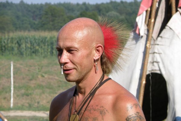 Dziki Zachód w Kurozwękach - Oryginalne indiańskie fryzury. Fot. Edyta Ruszkowska