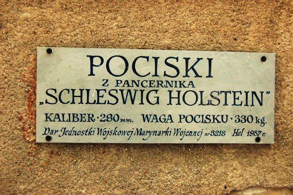 Gdańsk - Pociski z pancernika Schlezwig Holstein
Fot. Barbara Jankowska-Piróg
