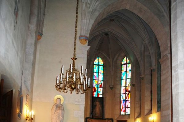 Stopnica - Uczestnicy Study Tour zwiedzają kościół Piotra i PawłaFot. M. Kaczmarek
